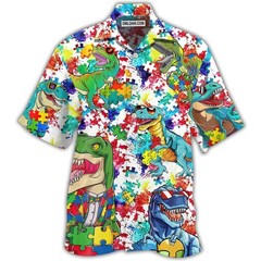 Autism Dinosaur Mix Color Hawaiia