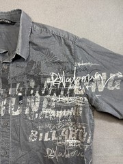Billabong Gray Button Up shirt short sleeve Mens size 51in