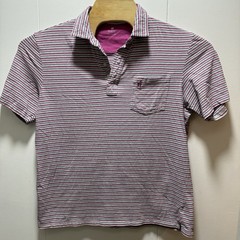 Johnnie-O Hanging Out Polo Shirt Mens Size Large Short Sleeve Logo Striped