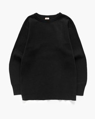 Heavyweight Waffle Cotton Long Sleeve – Black Non Stock Mfg. Co. S