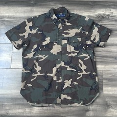 Polo Ralph Lauren Mens Camo Button Down Shirt Classic Fit Camouflage Large L