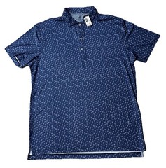 Johnnie-O Mens LARGE L Lake Pin-Up Featherweight Performance Golf Polo Shirt