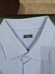 Blue Tom James Tailored Dress Shirt