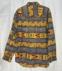 VTG The Territory Ahead Shirt L Aztec Western Southwestern Retro Casual Cowboy