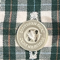 Southern Shirt Mens XL Cotton Club Green Plaid Twill Button Down Casual VTG