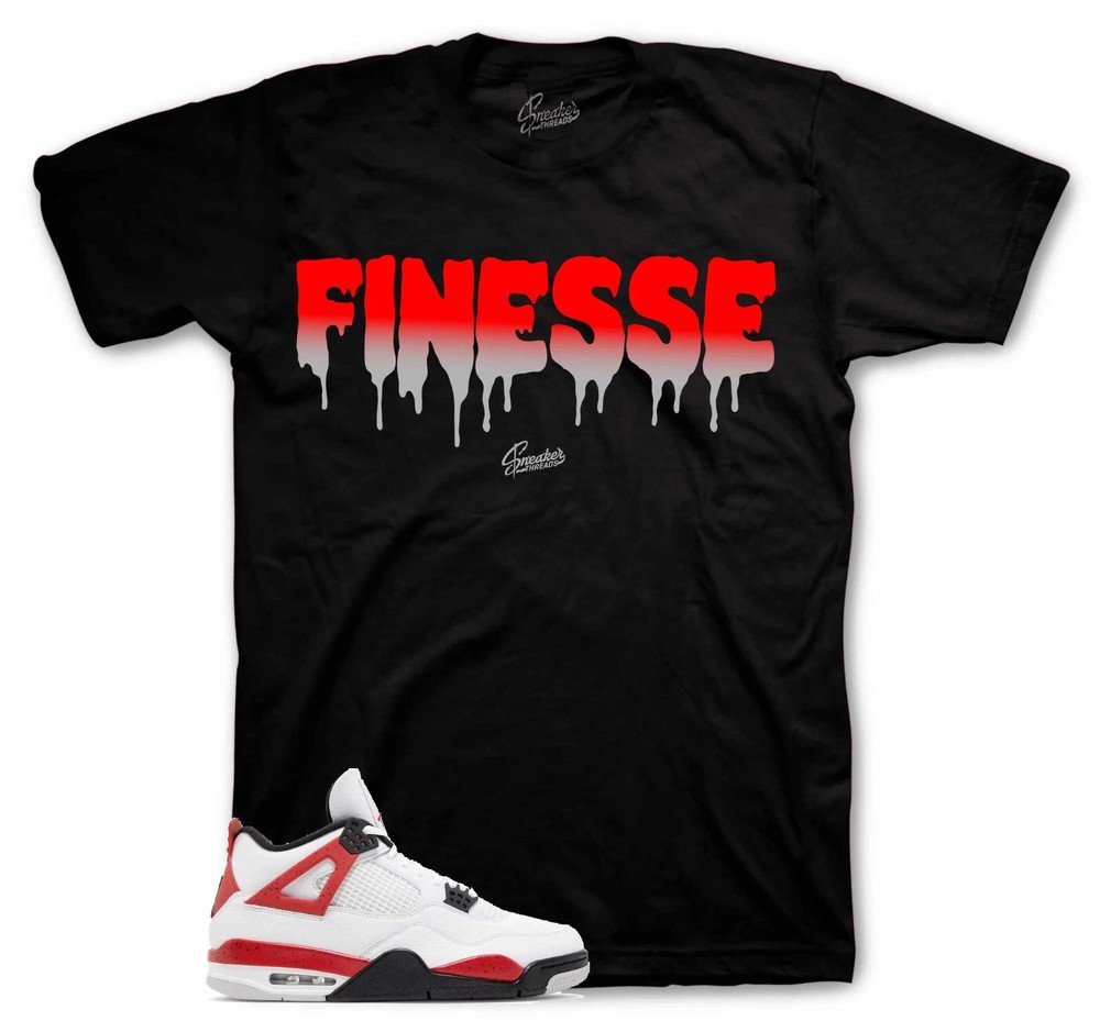 Tees To Match Jordan 4 Red Cement Sneakers – Finesse Shirt
