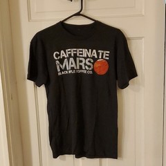 Black Rifle Coffee Company Men’s Caffeinate Mars Graphic T-Shirt S Black Jersey