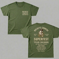 Buckeye Country Superfest 2026 Columbus Ohio Dog Green T-Shirt CB0525
