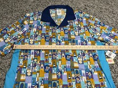 NEW Walt Disney World Shirt Adult Medium Blue 50th Anniversary Mickey Button Up