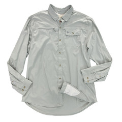 Duck Camp Outdoor Fishing Shirt Nylon Vented Shammy Green Men 2XL Tall