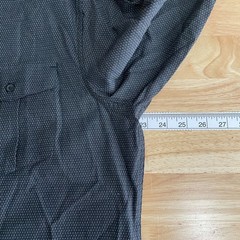 NEW Marc Anthony Luxury Shirt Button Up Mens L Slim Fit Black Long Sleeve Cotton