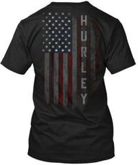 Hurley Family American Flag Tee T-Shirt Made in the USA Size S to 5XL