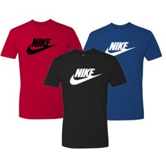 Nike Men’s T-Shirt Logo Swoosh Printed Athletic Active Short Sleeve Shirt