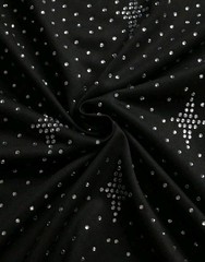 New Men Luxury Diamond Rhinestones Black Fashion T-Shirt High Quality
