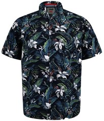 D555 Mens Corden Hawaiian Print Shirt Big Size 2XL 3XL 4XL 5XL 6XL