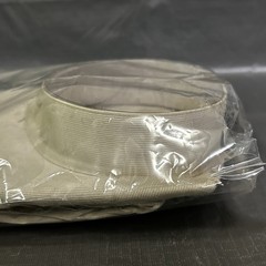 DAMANTE Vtg Mens Dress Shirt Size 16 32/33 NEW Tan Single Needle Banded Collar
