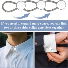 20x Extender Button Set Includes Elastic Waist Button and Comfy Collar Extender