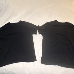 Hanes Ultimate Comfort Fit Stretch Black Crewneck T-Shirts Lot 4 Pack Mens 2XL⁠