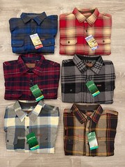 NEW! Orvis – Heavy Weight Flannel Shirts – Plaid – Red, Green, Navy, & Brown