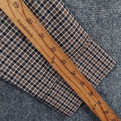 Van Heusen Flex Shirt Mens Large Brown Check Long Sleeve Stretch Button Up