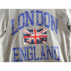 London England United Kingdom T Shirt Adult Medium Gray