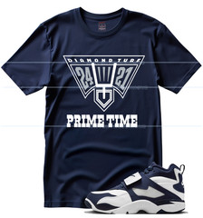 FDATT shirt to match Air Diamond Turf 1 DT Cowboys Navy Blue White