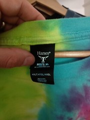 Grateful Dead Tie Dye Shirt Hockey Size 4XLT Colorful Hippie Peace