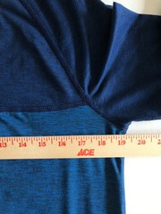 American Eagle Active 360 Extreme Flex Raglan Shirt Mens Blue Long Sleeve Small