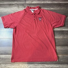Vintage Walt Disney World Embroidered 71 Shield Mickey Polo Shirt Size Large
