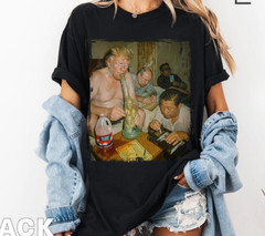 Trump kim putin xi 420 party shirt, funny political weed tee, smoking humor tee