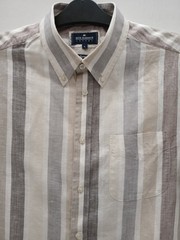 Blue Harbour Large Linen and Cotton Short Sleeve Shirt Button Down Collar 41-43″