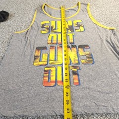Suns Out Guns Out, Gas Monkey Garage Mens L Funny Graphic Novelty Tank Top