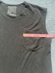 Assembly New York Sleeveless Black Cotton Shirt Size Medium