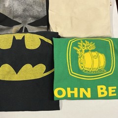 16 Tees Graphic T Shirt Lot Mix Modern Joblot For DIY Craft Upcycle Tie Dye Etc.