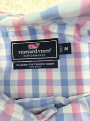 Vineyard Vines Performance Classic Fit Tucker Check Shirt Blue Pink White M