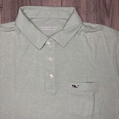 Vineyard Vines Polo Shirt Mens Large Mint Green Edgartown Pima Stretch Pocket