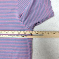 Vineyard Vines Polo Shirt Mens M Pink Striped Golf Performance Polyester Spandex