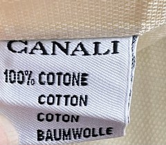 CANALI Men’s Size 42-16.5 Yellow 100% Cotton Blue Label Button Up Made in Italy