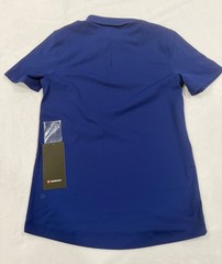 Lululemon Mens ShowZero SlimFit Polo Shirt Sz Small CLBU Blue