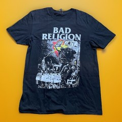 Bad Religion All Ages II Band T-Shirt Black Size L Official By Gildan soft style