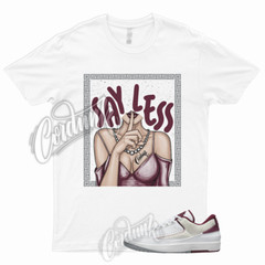 SHHH T Shirt to 2 Low Cherrywood Red Light Steel Grey Bordeaux Maroon Dunk 1