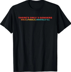 There’s Only 3 Genders Male Female Mentally Ill T-Shirt