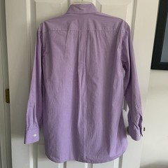 Gitman Bros Micro Check Gingham all Cotton Button Down Shirt Sz M Purple