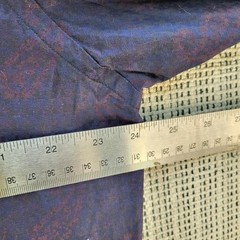 Etro Shirt Mens 43 Purple Blue Button Down Long Sleeve Paisley Made in Italy