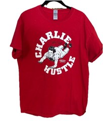 Cincinnati Reds Pete Rose Stats Charlie Hustle T-Shirt Mens L Smack Apparel