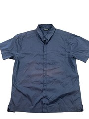 Blue Arc’teryx Button Snap Short Sleeve Shirt Men’s XL