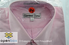 Giovanni Uomo Dress Shirt Mens 16 32-33. Long Sleeve French Cuffs with Cuff Link