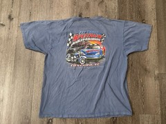 Harley Davidson Shirt Mens 2XL Motorcycle Nascar Graphic North Carolina Blue