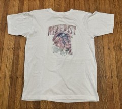 Vintage Angel Dust Glitter Transfer T Shirt Aloe USA Blank White Single Stitch L