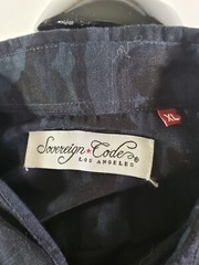 Soverign Code Short Sleeve Button Up Chiffon Shirt Size XL